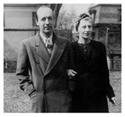 Nabokov y su esposa Vera, 1944