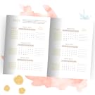 calendario semanas meses embarazo embarazada 2024 fechas agenda diario regalo embarazadas